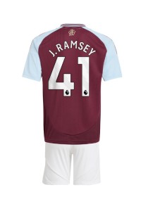 Aston Villa Jacob Ramsey #41 Babytruitje Thuis tenue Kind 2024-25 Korte Mouw (+ Korte broeken)